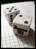 Dice : Dice - 6D - The Apprentice Your Fired White and Black Sept 2009
